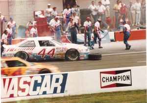 1988 Sterling Marlin Car at the 1988 Champion 400 Pit Fire