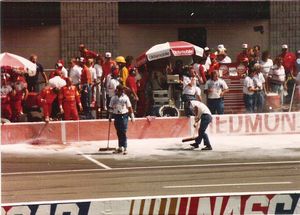 1988 Sterling Marlin Car at the 1988 Champion 400 Pit Fire