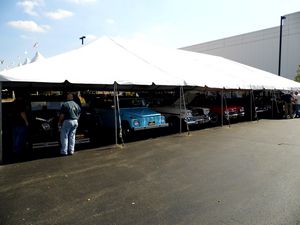 Cars in Tents