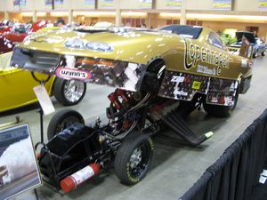 Don Prudhomme's Gold Snake 1999 Chevrolet Camaro Ron Capps Funny Car