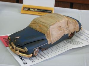 Weathered Mercury Model Car