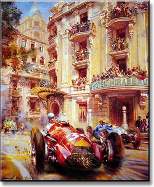Mirabeau Alfa - 1950 Monaco Grand Prix Art
