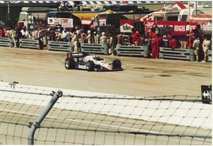 Roberto Moreno at the 1986 Miller American 200