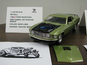 1969 Ford Mustang Model Car