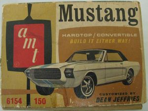 1965 Ford Mustang AMT Model Kit Box