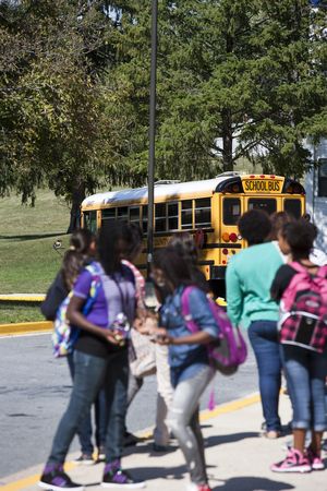 Children and School Bus