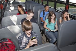 Children on School Bus