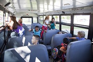 Children on School Bus