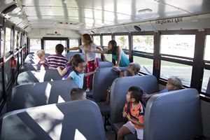 Children on School Bus