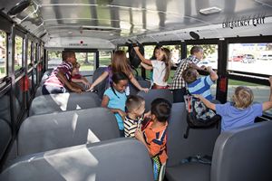 Children on School Bus