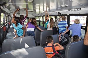 Children on School Bus