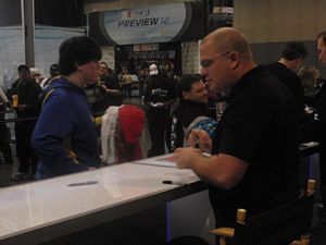 Brian Keselowski at the NASCAR Preview 2012
