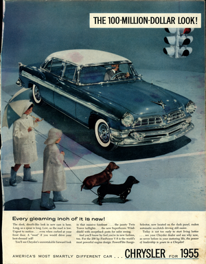 1955 Chrysler New Yorker Deluxe Advertisement