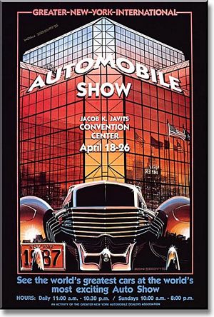 1987 New York International Auto Show Poster - 1937 Cord 812