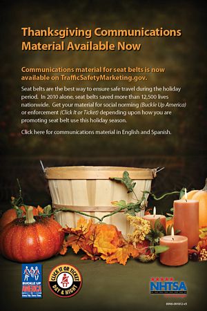 Thanksgiving 2012 Seatbelt Announcement