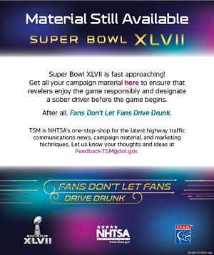 2013 Super Bowl Campaign Material Announcement