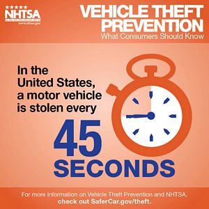 Vehicle Theft Prevention Month 2015 Infographic