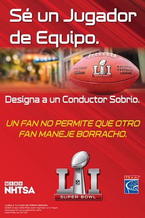 NHTSA Super Bowl 49 Poster