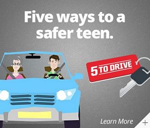 National Teen Driver Safety Week: 5 to Drive Banner Ads