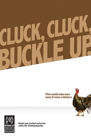 Cluck, Cluck, Buckle Up. Poster