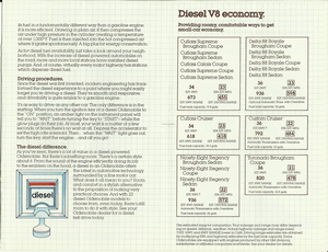 Second Diesel Choice from Oldsmobile