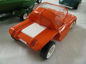 Orange Hauler Model Car