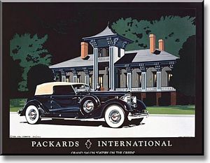 Packards International Grand Salon Poster - 1934 Packard Twelve Dietrich