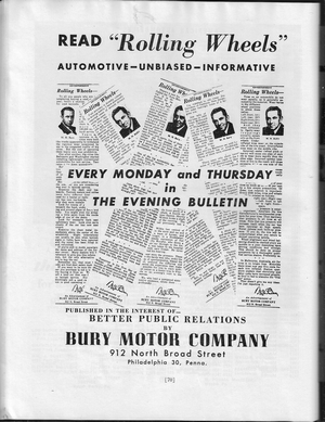 1949 Philadelphia & National Antique Auto Show