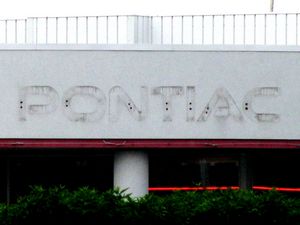 Pontiac Sign Shadow