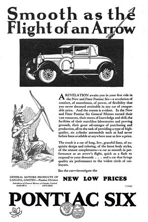 1926 Pontiac Six Advertisement