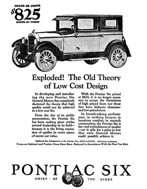 1926 Pontiac Six Advertisement