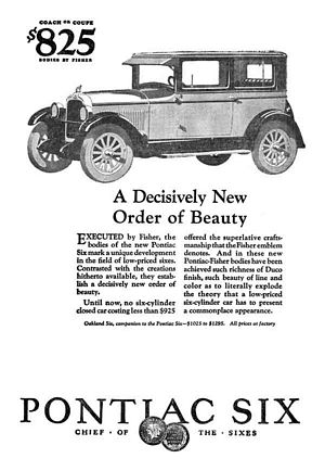 1926 Pontiac Six Advertisement