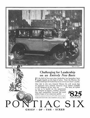 1926 Pontiac Six Advertisement