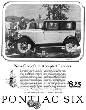 1926 Pontiac Six Advertisement