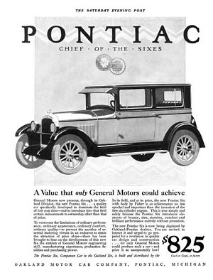 1926 Pontiac Six Advertisement