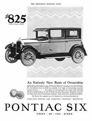 1926 Pontiac Six Advertisement