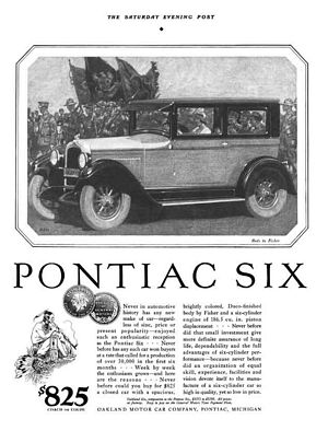 1926 Pontiac Six Advertisement