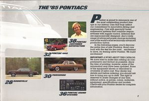 1985 Pontiac Catalog