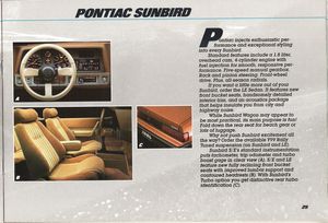 1985 Pontiac Catalog - Pontiac Sunbird