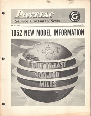 Pontiac Service Craftsman News: December 1951