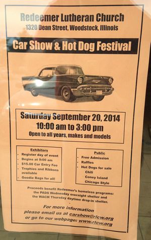 Redeemer Lutheran Church Car Show Flyer
