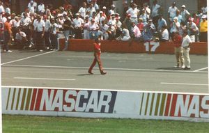 1987 Tim Richmond at the 1987 Champion Spark Plug 400