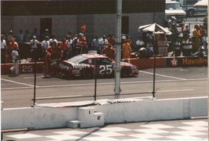 1987 Tim Richmond at the 1987 Champion Spark Plug 400