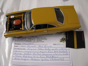 1969 Plymouth Road Runner Model Car