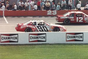 1987 Ken Schrader Car at the 1987 Champion Spark Plug 400