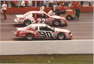 1986 Ken Schrader Car at the 1986 Champion Spark Plug 400