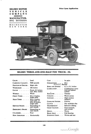 Selden NL Three-and-One-Half-Ton Truck