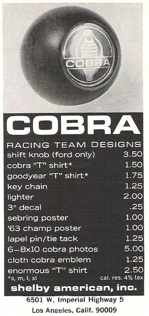 Shelby American Inc. Shirt
