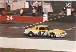 1986 Morgan Shepherd Car at the 1986 Champion Spark Plug 400