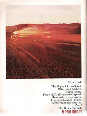 Buick Skylark Gran Sport Advertisement